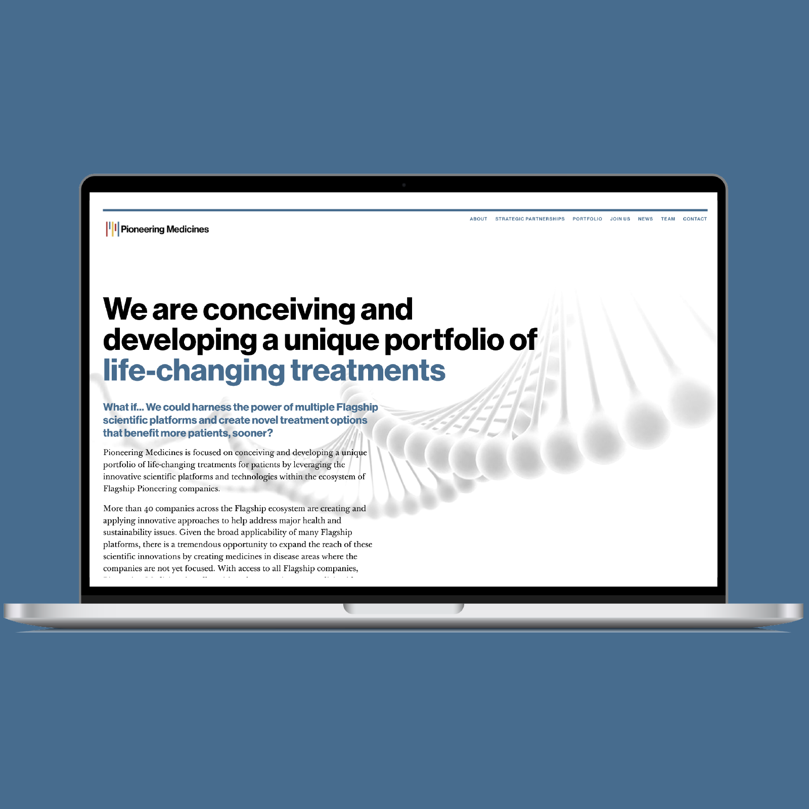 Pioneering Medicines Website